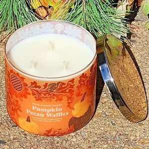 Bath & Body Works Bath and Body Works Pumpkin Pecan Waffles 3 Wick Candle